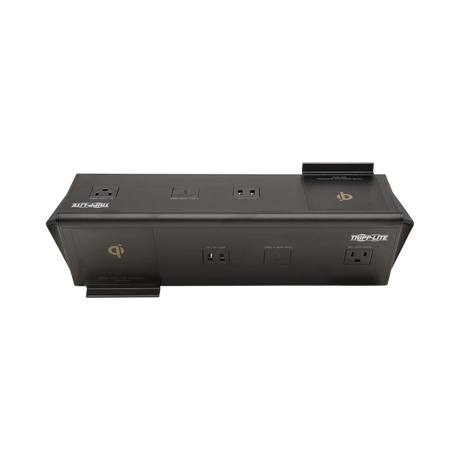 Tripp Lite Safe-IT 6-Port USB Charging Station, 2x USB-C 60W, 4x USB-A, 2x 5-15R, Wireless Charging, 1000 Joules, 10 ft. Cord, Antimicrobial Protection — Being Shipped