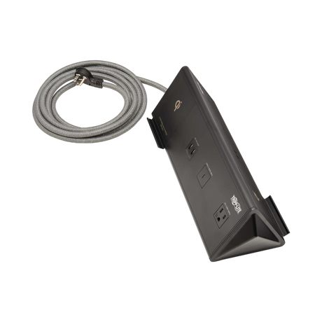 Tripp Lite Safe-IT 6-Port USB Charging Station, 2x USB-C 60W, 4x USB-A, 2x 5-15R, Wireless Charging, 1000 Joules, 10 ft. Cord, Antimicrobial Protection — Being Shipped