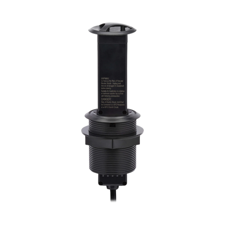 Tripp Lite Power It! 2-Outlet Pop-Up Power and Charging Dock, 2x USB-A, 6 ft. Cord, Antimicrobial Protection, Black — Being Shipped