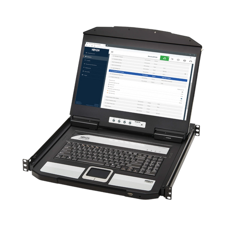 Tripp Lite 1U Rack-Mount Short-Depth HDMI KVM Console with 18.5 in. LCD, TAA — Being Shipped