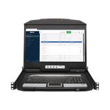 Tripp Lite 1U Rack-Mount Short-Depth HDMI KVM Console with 18.5 in. LCD, TAA — Being Shipped