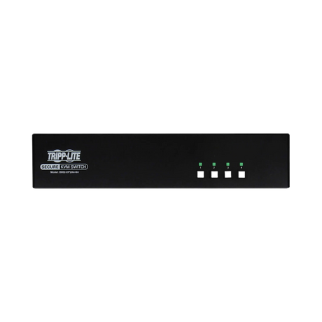 Tripp Lite Secure KVM Switch, 4-Port, Dual Head, DisplayPort to DisplayPort, 4K, NIAP PP4.0, Audio, TAA — Being Shipped