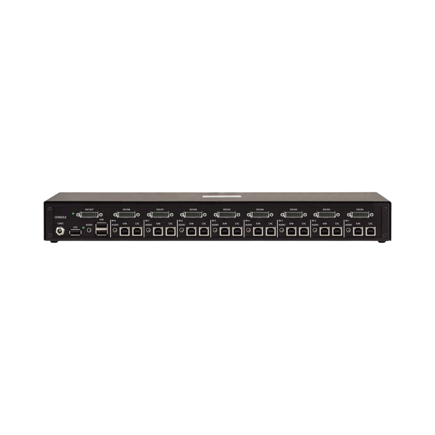 Tripp Lite Secure KVM Switch, 8-Port, Single Head, DVI to DVI, NIAP PP4.0, Audio, CAC, TAA — Being Shipped