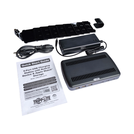 Tripp Lite 120W Multi-Device Charging Station, 60W USB-C, 2x 20W USB-C, and 3x USB-A Ports for Smartphone, Tablet and Apple Watch with Storage — Being Shipped