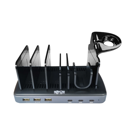 Tripp Lite 120W Multi-Device Charging Station, 60W USB-C, 2x 20W USB-C, and 3x USB-A Ports for Smartphone, Tablet and Apple Watch with Storage — Being Shipped