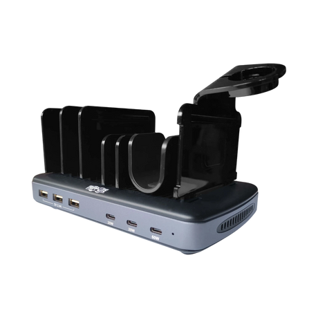 Tripp Lite 120W Multi-Device Charging Station, 60W USB-C, 2x 20W USB-C, and 3x USB-A Ports for Smartphone, Tablet and Apple Watch with Storage — Being Shipped