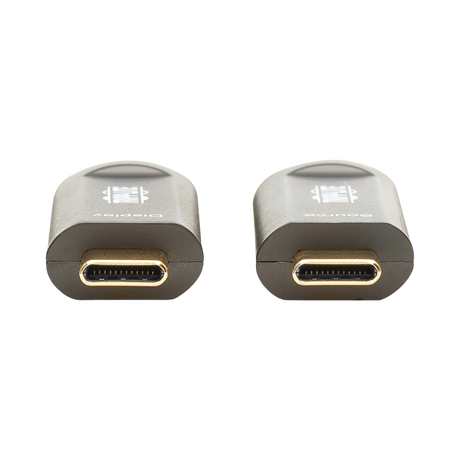 Tripp Lite USB-C to USB-C Plenum-Rated Fiber Active Optical Cable (AOC), 4K 60 Hz, HDR, 4:4:4, M/M, Black, 30 m (98 ft.) — Being Shipped