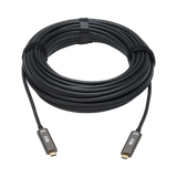 Tripp Lite USB-C AOC Cable (M/M), USB 3.2 Gen 2 (10 Gbps) Plenum-Rated Fiber Active Optical Cable, Data Only, Black, 15 m (49 ft.) — Being Shipped