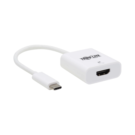 Tripp Lite USB-C to HDMI Adapter (M/F), 8K, HDR, 4:4:4, HDCP 2.3, White — Being Shipped