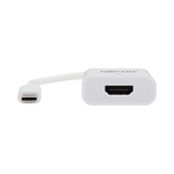 Tripp Lite USB-C to HDMI Adapter (M/F), 8K, HDR, 4:4:4, HDCP 2.3, White — Being Shipped