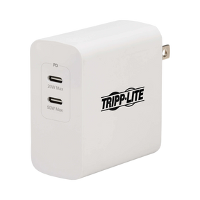 Tripp Lite Dual-Port 70W USB-C Wall Charger (White) — Being Shipped