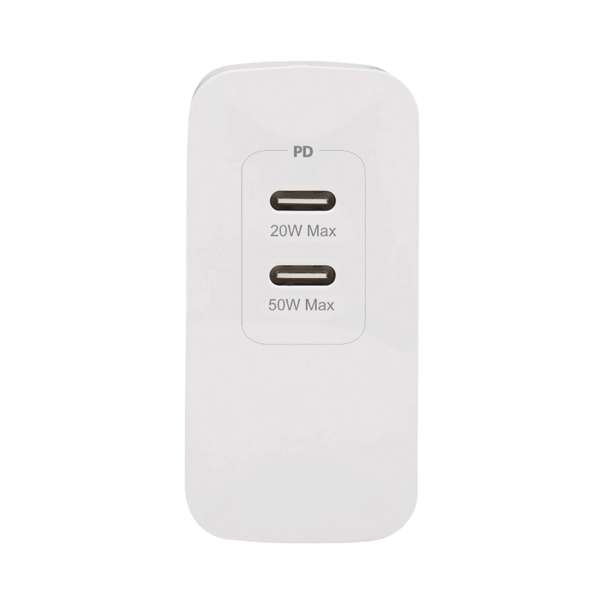 Tripp Lite Dual-Port 70W USB-C Wall Charger (White) — Being Shipped