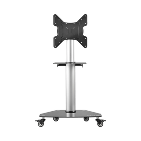 Tripp Lite Premier Rolling TV Cart for 32" to 55" Displays, Black Glass Base and Shelf, Locking Casters — Being Shipped
