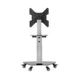 Tripp Lite Premier Rolling TV Cart for 32" to 55" Displays, Black Glass Base and Shelf, Locking Casters — Being Shipped