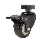 Tripp Lite Premier Rolling TV Cart for 32" to 55" Displays, Black Glass Base and Shelf, Locking Casters — Being Shipped