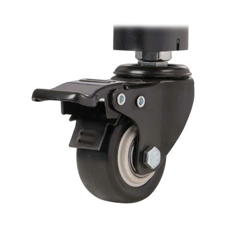 Tripp Lite Premier Rolling TV Cart for 32" to 55" Displays, Black Glass Base and Shelf, Locking Casters — Being Shipped