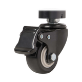 Tripp Lite Premier Rolling TV Cart for 32" to 55" Displays, Black Glass Base and Shelf, Locking Casters — Being Shipped