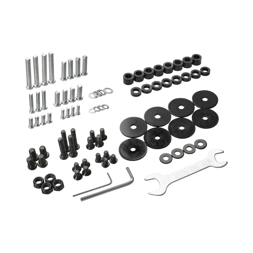 Tripp Lite Premier Rolling TV Cart for 32" to 55" Displays, Black Glass Base and Shelf, Locking Casters — Being Shipped
