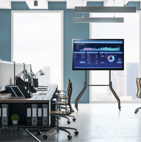 Tripp Lite Rolling TV Cart for 42" to 65" Displays, Wide Legs, Locking Casters — Being Shipped