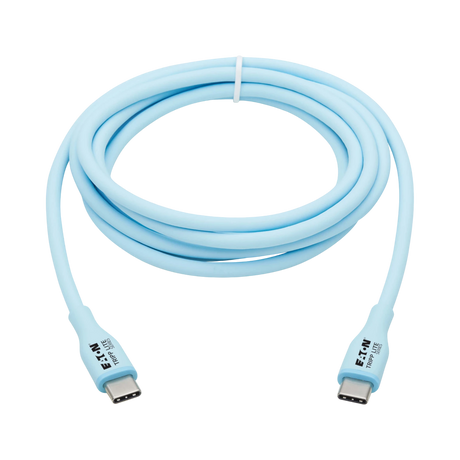 Tripp Lite Safe-IT USB-C Antibacterial 6 ft Cable Light Blue — Being Shipped