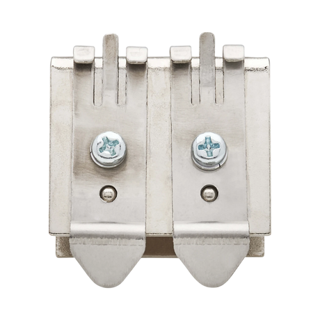 Tripp Lite 2-Port Metal DIN-Rail Mounting Module for Snap-In Keystone Jacks and Couplers, Silver, TAA — Being Shipped