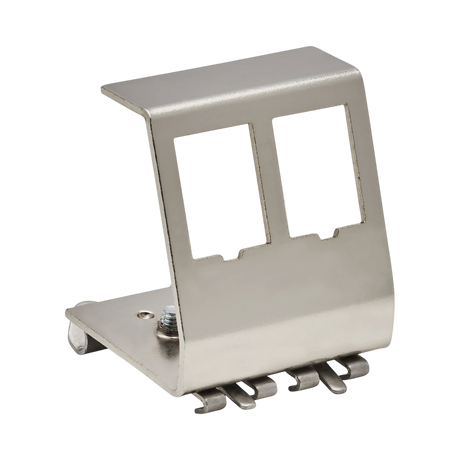 Tripp Lite 2-Port Metal DIN-Rail Mounting Module for Snap-In Keystone Jacks and Couplers, Silver, TAA — Being Shipped