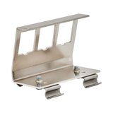 Tripp Lite 3-Port Metal DIN-Rail Mounting Module for Snap-In Keystone Jacks and Couplers, Silver, TAA — Being Shipped