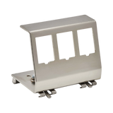 Tripp Lite 3-Port Metal DIN-Rail Mounting Module for Snap-In Keystone Jacks and Couplers, Silver, TAA — Being Shipped