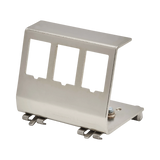 Tripp Lite 3-Port Metal DIN-Rail Mounting Module for Snap-In Keystone Jacks and Couplers, Silver, TAA — Being Shipped