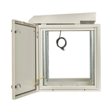 Tripp Lite SmartRack Industrial Enclosure, NEMA 3R, Wall Mount, Heavy-Duty Metal, Locking, Fan With Thermal Switch, 32.5 in. Depth, 12U, Gray — Being Shipped