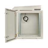 Tripp Lite SmartRack Industrial Enclosure, NEMA 3R, Wall Mount, Heavy-Duty Metal, Locking, Fan With Thermal Switch, 32.5 in. Depth, 12U, Gray — Being Shipped