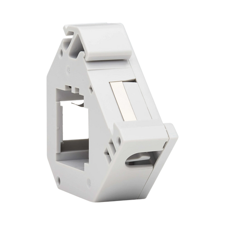 Tripp Lite DIN-Rail Mounting Enclosure Module for Snap-In Keystone Jacks and Couplers, Left Cover, TAA — Being Shipped