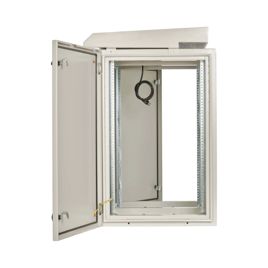 Tripp Lite SmartRack Industrial Enclosure, NEMA 3R, Wall Mount, Heavy-Duty Metal, Locking, Fan With Thermal Switch, 32.5 in. Depth, 18U, Gray — Being Shipped