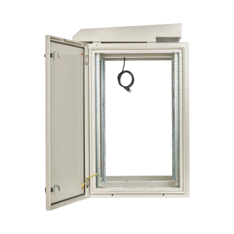 Tripp Lite SmartRack Industrial Enclosure, NEMA 3R, Wall Mount, Heavy-Duty Metal, Locking, Fan With Thermal Switch, 32.5 in. Depth, 18U, Gray — Being Shipped