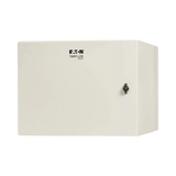 Tripp Lite SmartRack Industrial Enclosure with Lock, NEMA 4, Wall Mount, Metal Construction, Hinged Back, 28 in. Depth, 9U, Gray — Being Shipped