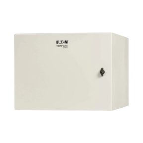 Tripp Lite SmartRack Industrial Enclosure with Lock, NEMA 4, Wall Mount, Metal Construction, Hinged Back, 28 in. Depth, 9U, Gray — Being Shipped