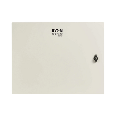 Tripp Lite SmartRack Industrial Enclosure with Lock, NEMA 4, Wall Mount, Metal Construction, Hinged Back, 28 in. Depth, 9U, Gray — Being Shipped