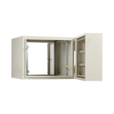 Tripp Lite SmartRack Industrial Enclosure with Lock, NEMA 4, Wall Mount, Metal Construction, Hinged Back, 28 in. Depth, 9U, Gray — Being Shipped