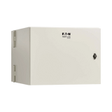 Tripp Lite SmartRack Industrial Enclosure with Lock, NEMA 4, Wall Mount, Metal Construction, Hinged Back, 28 in. Depth, 9U, Gray — Being Shipped