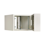 Tripp Lite SmartRack Industrial Enclosure with Lock, NEMA 4, Wall Mount, Metal Construction, Hinged Back, 32 in. Depth, 9U, Gray — Being Shipped
