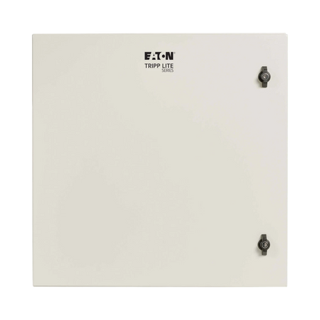 Tripp Lite SmartRack Industrial Enclosure with Lock, NEMA 4, Wall Mount, Metal Construction, Hinged Back, 28 in. Depth, 12U, Gray — Being Shipped