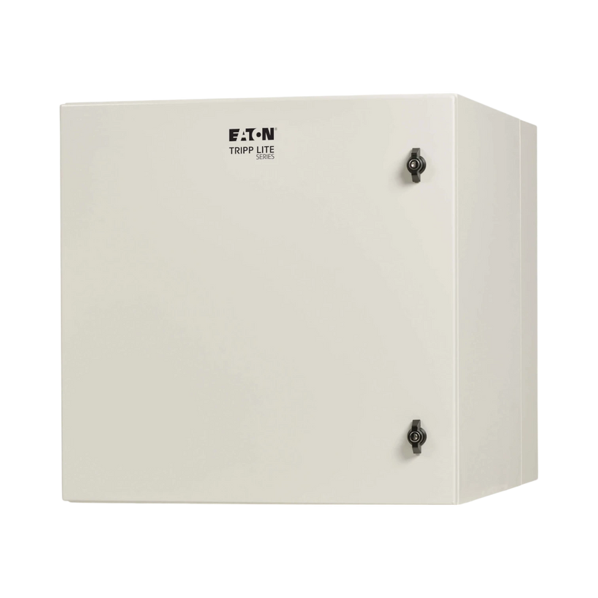 Tripp Lite SmartRack Industrial Enclosure with Lock, NEMA 4, Wall Mount, Metal Construction, Hinged Back, 28 in. Depth, 12U, Gray — Being Shipped