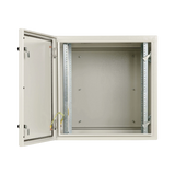 Tripp Lite SmartRack Industrial Enclosure with Lock, NEMA 4, Wall Mount, Metal Construction, Hinged Back, 28 in. Depth, 12U, Gray — Being Shipped