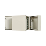 Tripp Lite SmartRack Industrial Enclosure with Lock, NEMA 4, Wall Mount, Metal Construction, Hinged Back, 28 in. Depth, 12U, Gray — Being Shipped
