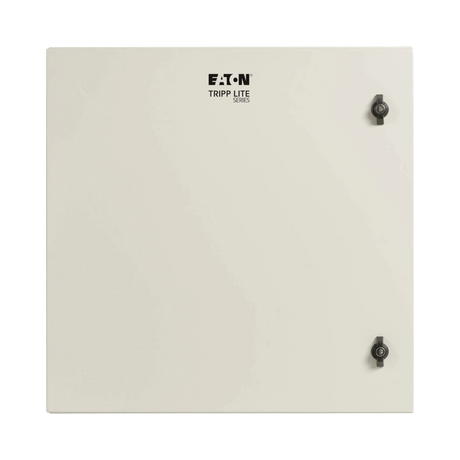 Tripp Lite SmartRack Industrial Enclosure with Lock, NEMA 4, Wall Mount, Metal Construction, Hinged Back, 32 in. Depth, 12U, Gray — Being Shipped