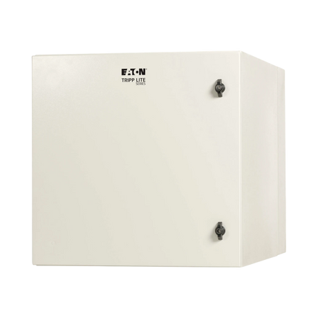 Tripp Lite SmartRack Industrial Enclosure with Lock, NEMA 4, Wall Mount, Metal Construction, Hinged Back, 32 in. Depth, 12U, Gray — Being Shipped