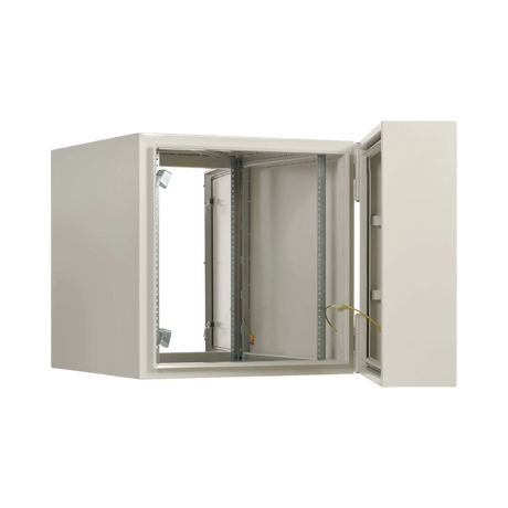 Tripp Lite SmartRack Industrial Enclosure with Lock, NEMA 4, Wall Mount, Metal Construction, Hinged Back, 32 in. Depth, 12U, Gray — Being Shipped