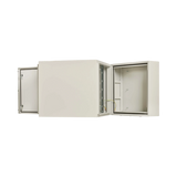 Tripp Lite SmartRack Industrial Enclosure with Lock, NEMA 4, Wall Mount, Metal Construction, Hinged Back, 32 in. Depth, 12U, Gray — Being Shipped