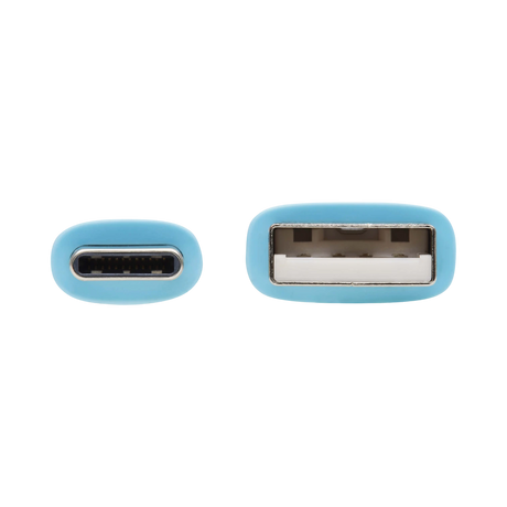 Tripp Lite Safe-IT 3ft USB-A to USB-C Antibacterial Cable (Light Blue) — Being Shipped