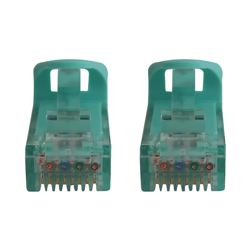 Tripp Lite Cat6a 10G Snagless Molded UTP Ethernet Cable (RJ45 M/M), PoE, Aqua, 15 ft. (4.6 m) — Being Shipped